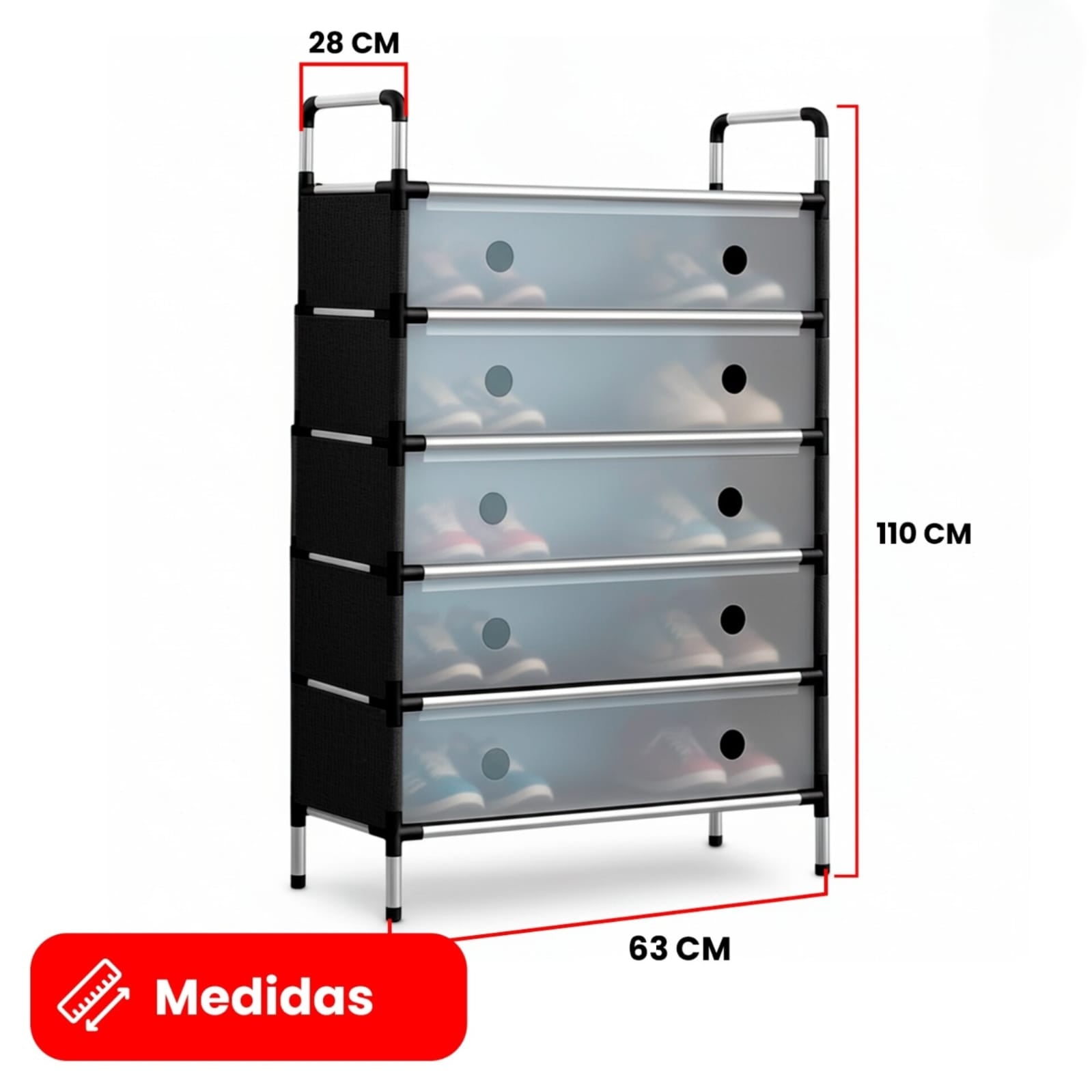 Zapatero organizador 6 niveles